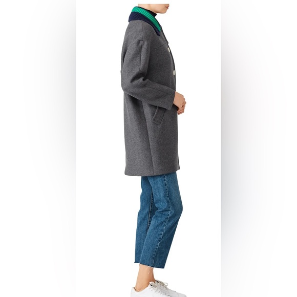 Tara Jarmon wool oversize Brianna coat w/ removable collar- 36 (FR)/4/6 (US) - Picture 3 of 15